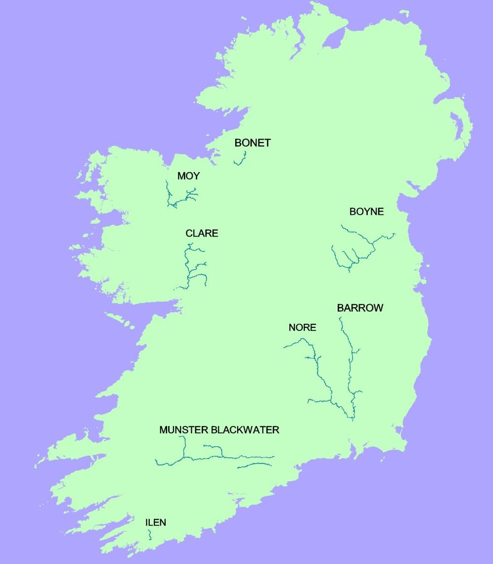 kort af blackwater river írlandi