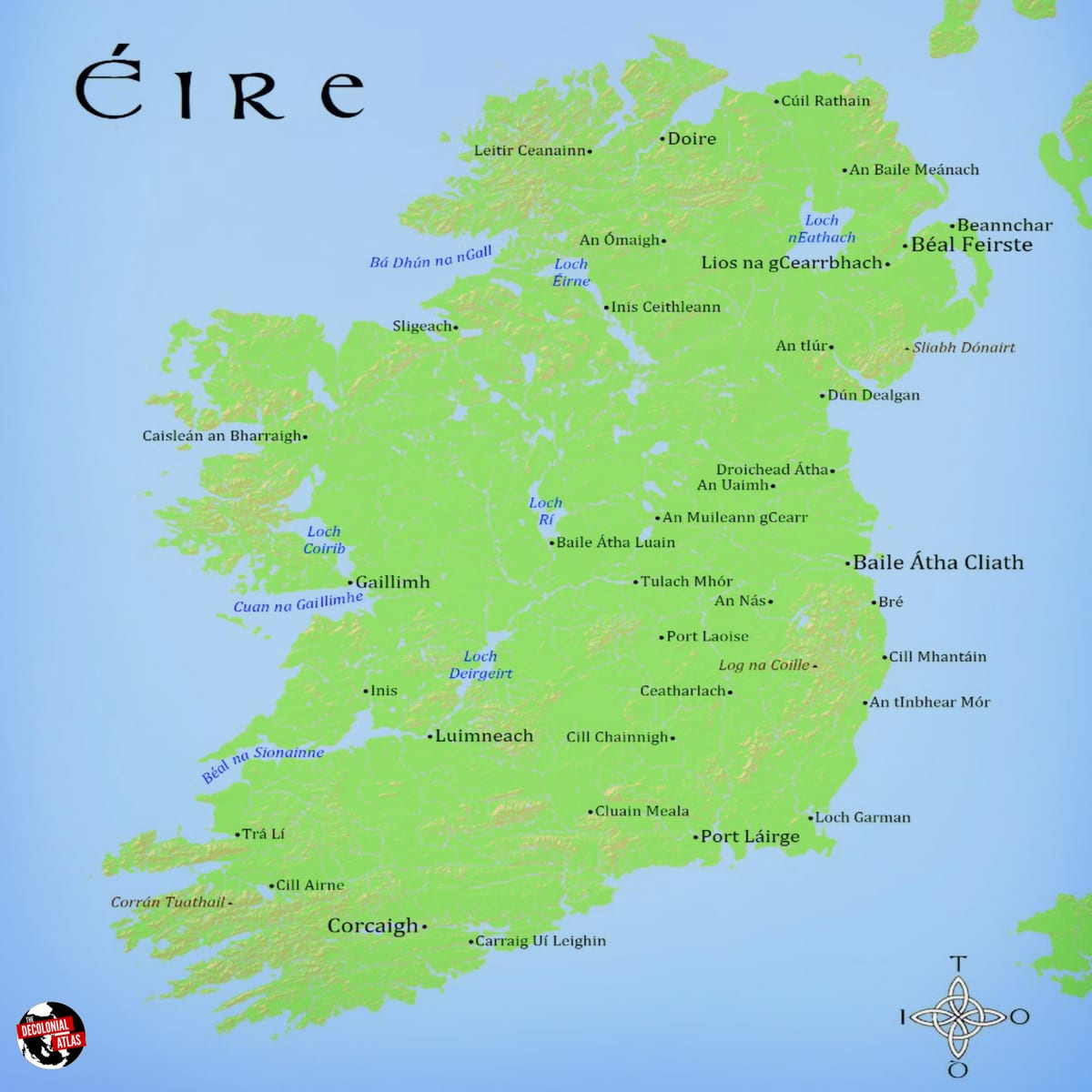 kort af eire
