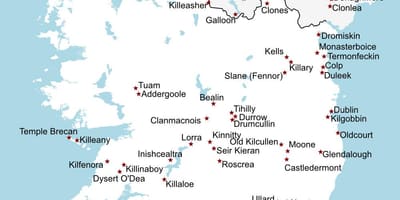 Írlandi skoðunarferðir kort