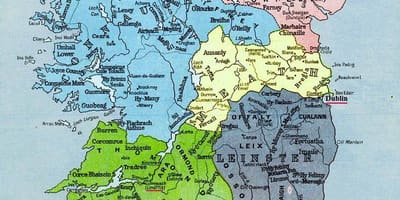 Kort af megalithic írlandi 